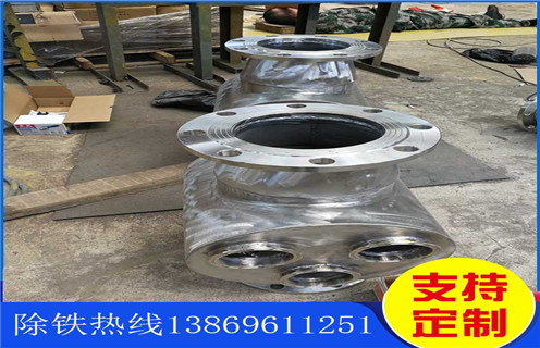 永磁管道除鐵器，永磁管道除鐵器Dn100價格 _遠力廣東管道式粉料永磁除鐵器12000高斯_可定制工作原理_安裝示意圖
